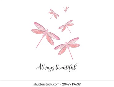 pink butterfly vector art design hand drawn