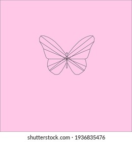 pink butterfly vector illustrator background