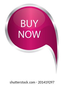 pink buy now speech bubble 