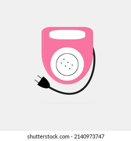 pink cable roll vector image