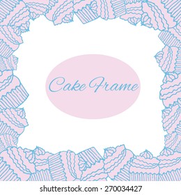 pink cake frame