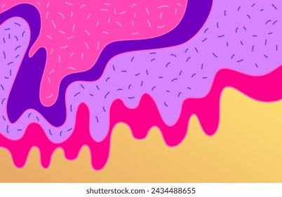 Pink cake with sprinkle abstract background