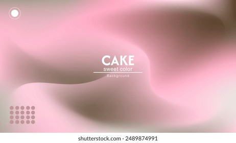 Pink cake sweet abstract combination background. Minimalist pastel color design.