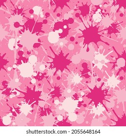 Pink camouflage military pattern. Vector camouflage pattern for trendy clothing design. 