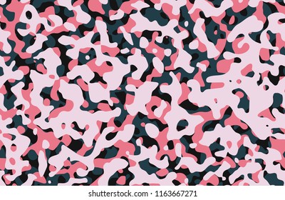 Pink Camouflage Pattern Design Stock Vector (Royalty Free) 1163667271 ...