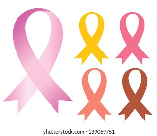 Pink cancer ribbon health care, vector 10 encapsulated postscript