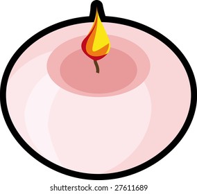 pink candle
