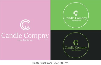 pink candle logo vector design, candle icon vector illustration design