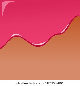 pink candy background glossy frosting cream