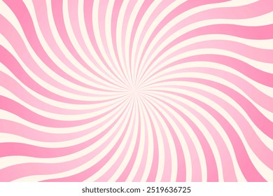 Pink Candy Cream Swirl Twisted Background