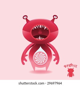 Pink Candy Cruncher and its everlasting sweet tooth..