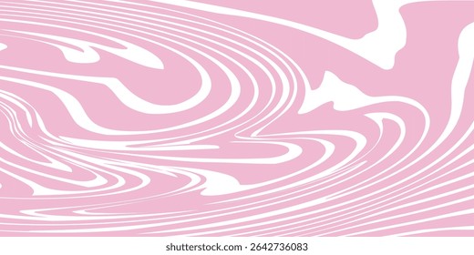 Pink candy pattern background. Abstract vector melted caramel texture. Strawberry cream swirls. Liquid mousse background. Psychedelic trippy raspberry ice cream. modern illustration