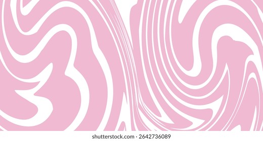 Pink candy pattern background. Abstract vector melted caramel texture. Strawberry cream swirls. Liquid mousse background. Psychedelic trippy raspberry ice cream.