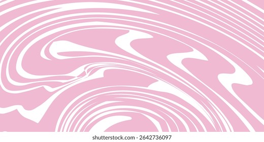 Pink candy pattern background. Abstract vector melted caramel texture. Strawberry cream swirls. Liquid mousse background. Psychedelic trippy raspberry ice cream. modern illustration