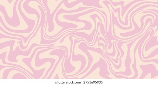 Pink candy pattern background. Abstract vector melted caramel texture. Strawberry cream swirls. Liquid mousse background. Psychedelic trippy raspberry ice cream.