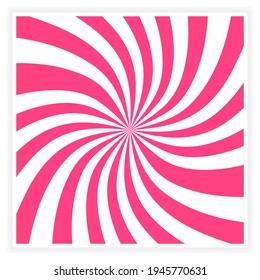 Pink candy swirl abstract background pattern