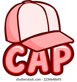 Pink cap hat twitch emote vector illustration