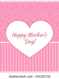 Pink card Happy Mother's Day!