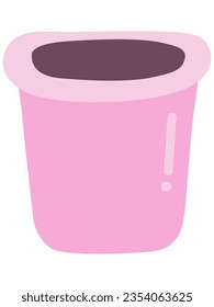 Pink cartoon bucket so cute for your design. 