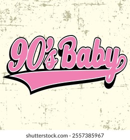 PINK CARTOON LETTERING WITH OLD STYLE AND BACKGROUND