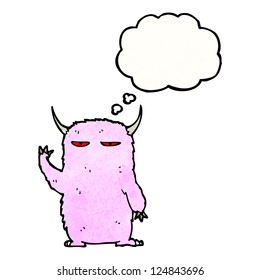pink cartoon monster