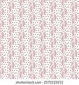 pink, cartoon, small, spring, repetitive, concept, handcraft, ornamental, motive, native, regular, design, fabric, background.