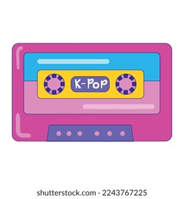 pink cassette k-pop style icon