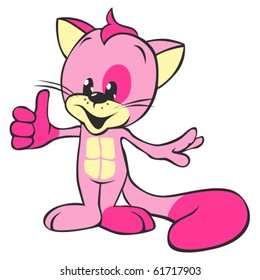 Pink cat