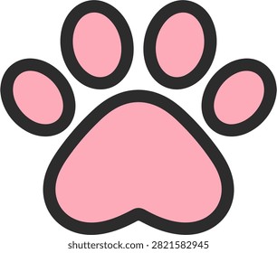 Ilustración rosa del icono