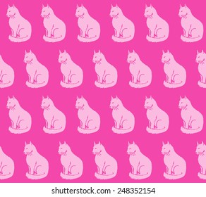 Pink cats pattern