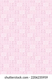 Pink cats vector seamless pattern design