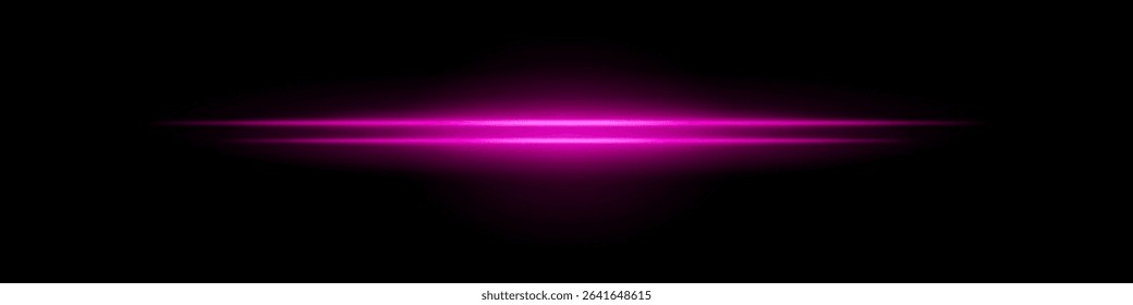 Pink central glow. Two layered beams with soft radial light burst and blurred edges on dark background. Ideal for sci-fi, light energy, futuristic effects.