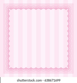 Pink Certificate template or diploma template. Elegant design. With background. Customizable, Easy to edit and change colors. 
