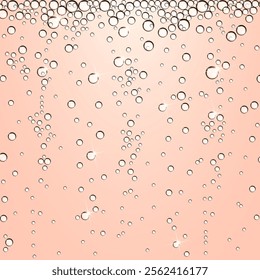 pink champagne background with sparkling bubbles