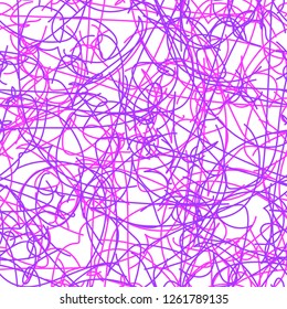pink chaotic lines. abstract texture. vector seamless pattern