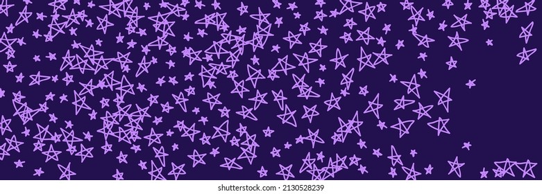 Pink Chaotic Pastel Bright Dark Pinky Lavender Illustration. Dark Violet Lavender Pink Kids Naive Bright Childish Background. Stars Purple Pinky Chaotic Vivid Vibrant Pastel Handdrawn Stars.