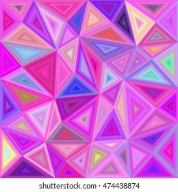 Pink chaotic vector triangle mosaic tile background design