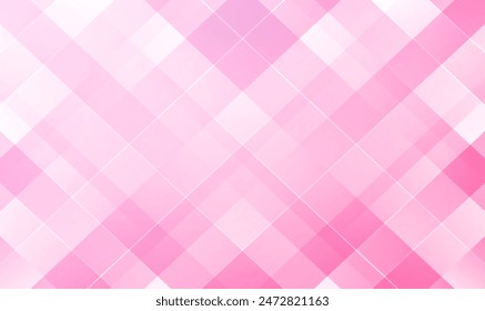 Patrón de cuadros de cuadros rosa para textiles de moda, mantel. Patrón de gingham rosa. Conjunto de tartán rosa claro para bufanda, manta, funda nórdica, otro estampado textil de moda moderna. Lindo y encantador Vector EPS10