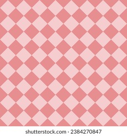 Pink checkbox pattern, geometric shape repeated ditsy pattern for fabric, wallpaper or wrap paper ceramic 