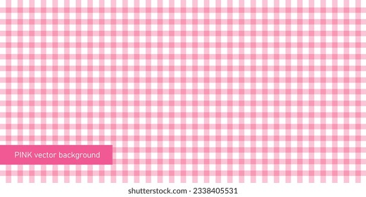 Pink checkered background. Trendy pattern.