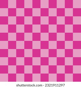 Pink checkered board repeatable background pattern