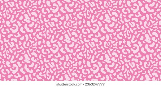 Pink Cheetah Seamless Pattern Background. Leopard Skin Animal Print Vector illustration Endless Texture for Fabric, Textile Fashion Design 90s Style Chic