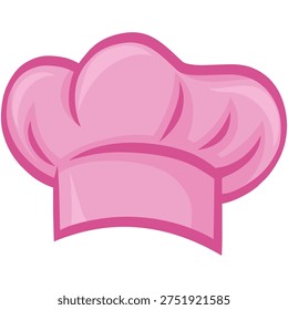 Pink Chef Hat Illustration Toque Blanche