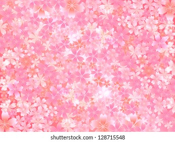 Pink cherry background