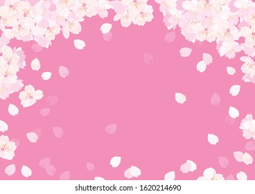 Vektorillustration der rosafarbenen Kirschblüte