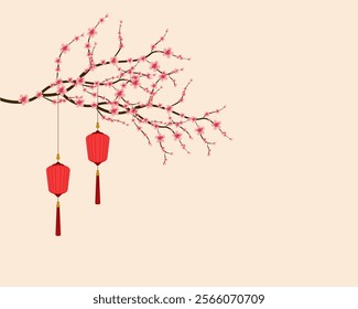 Pink cherry blossom vector illustration design. Eps 10. 