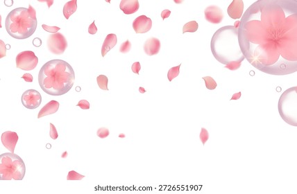 Flores cerezo rosadas en