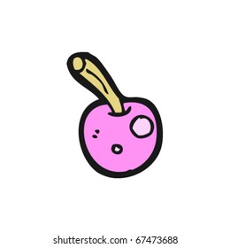 pink cherry cartoon