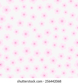 Pink cherry Sakura blossom or Japanese flower tree. Soft tender Spring backdrop seamless background pattern 