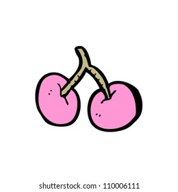 símbolo de cereza rosa